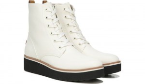 Dr Scholl's Women's Local Platform Boot White Boots 351-7197