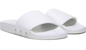 Dr Scholl's Women's Pisces Pool Slide Sandal White Sandals 495-1427